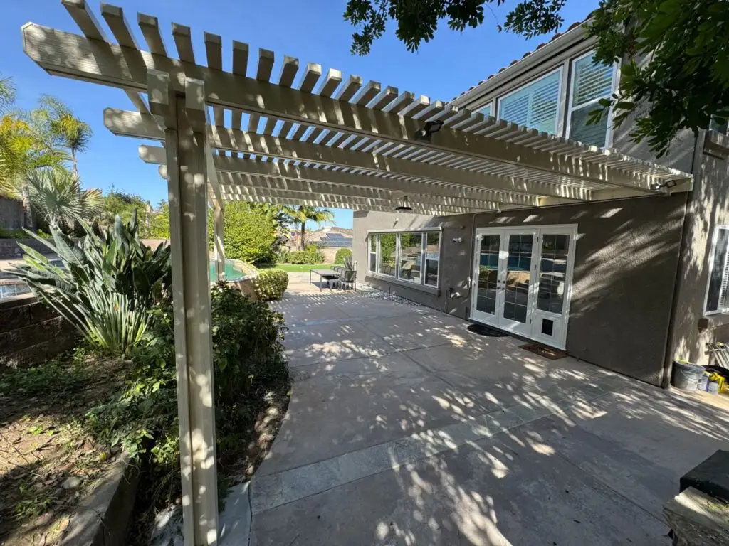 Aluminum Pergola Installation – Poway, CA (2)