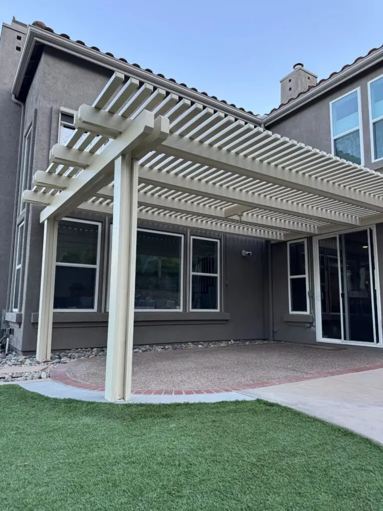 Aluminum Pergola Installation – Poway, CA 2