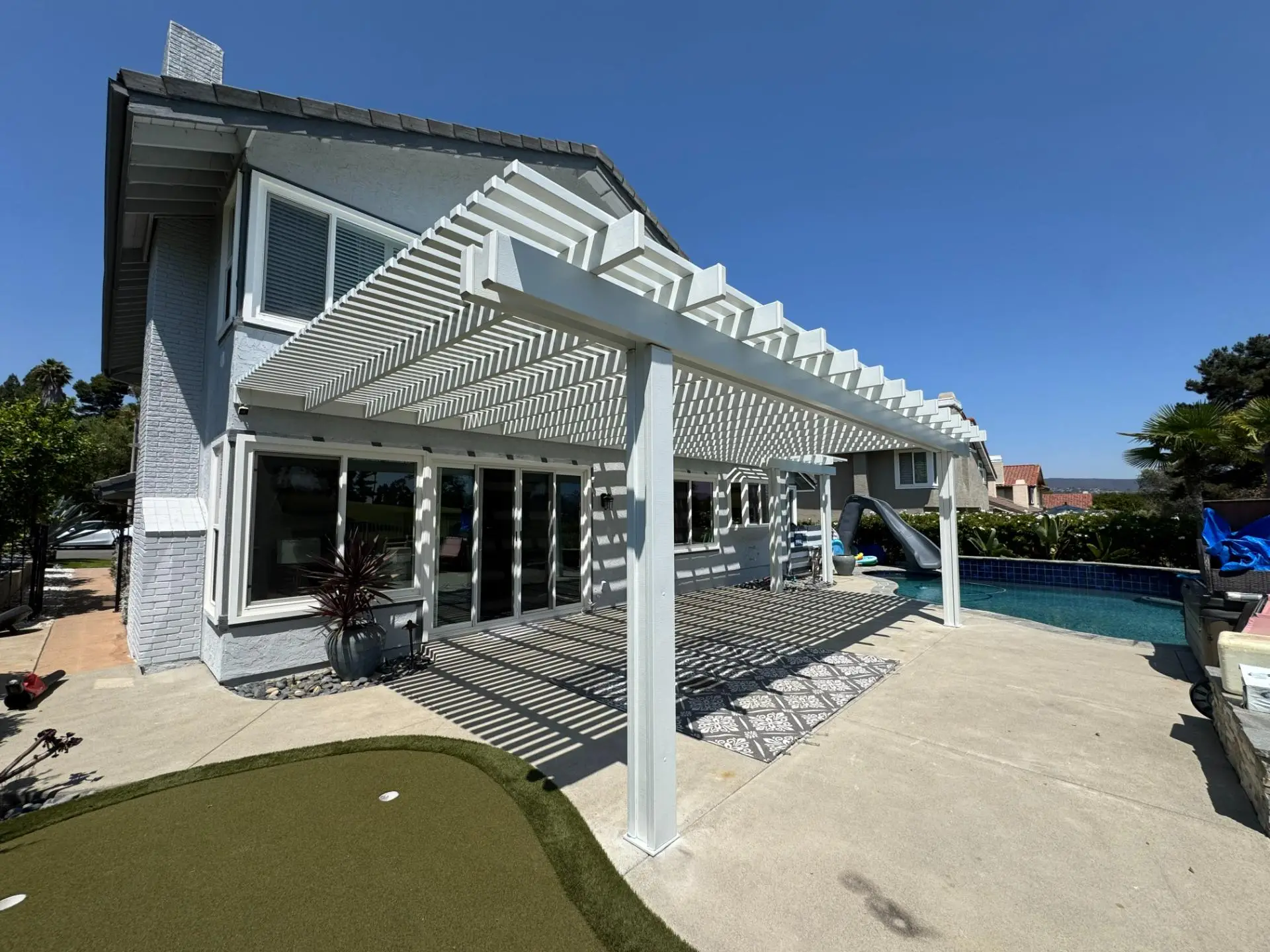 Alumawood Pergola Installation in San Diego 1