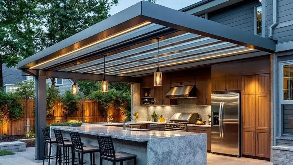 Aluminum Patio Covers for Outdoor Kitchens and Entertainment Spaces