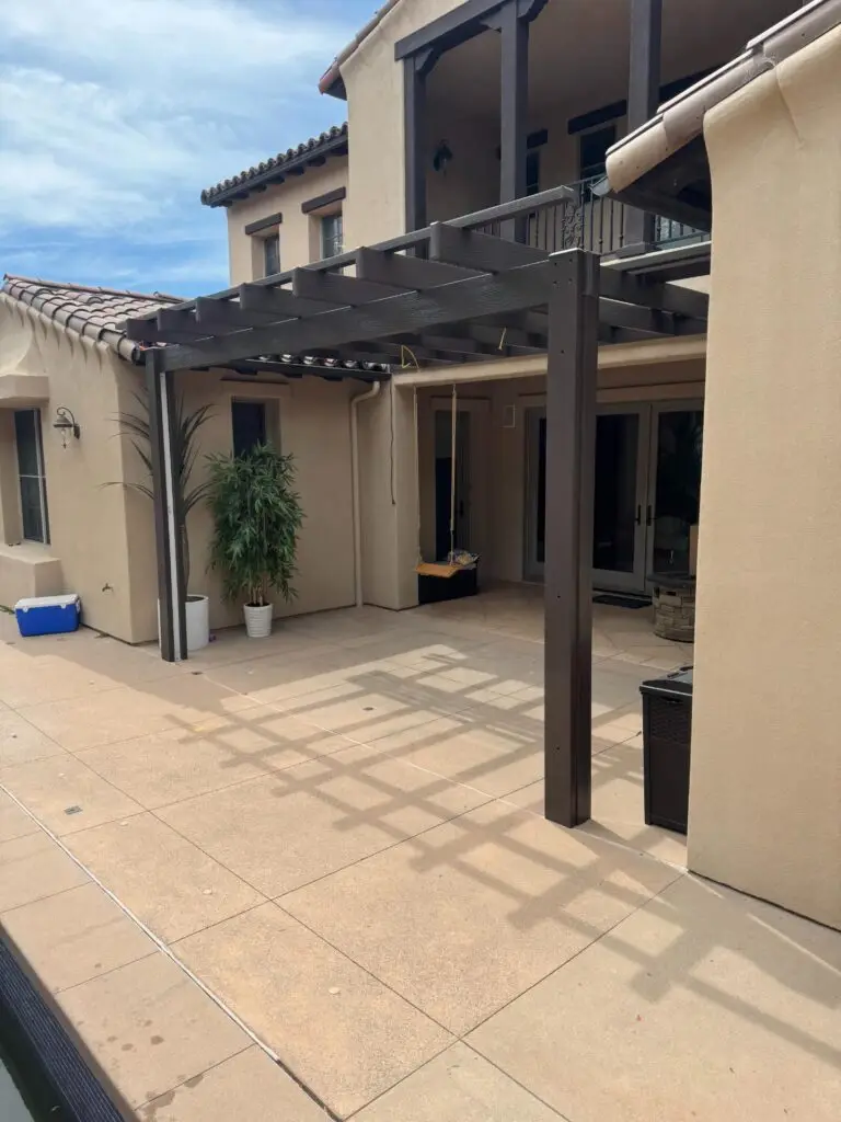 Custom Aluminum Pergola Installation in Scripps Ranch 1