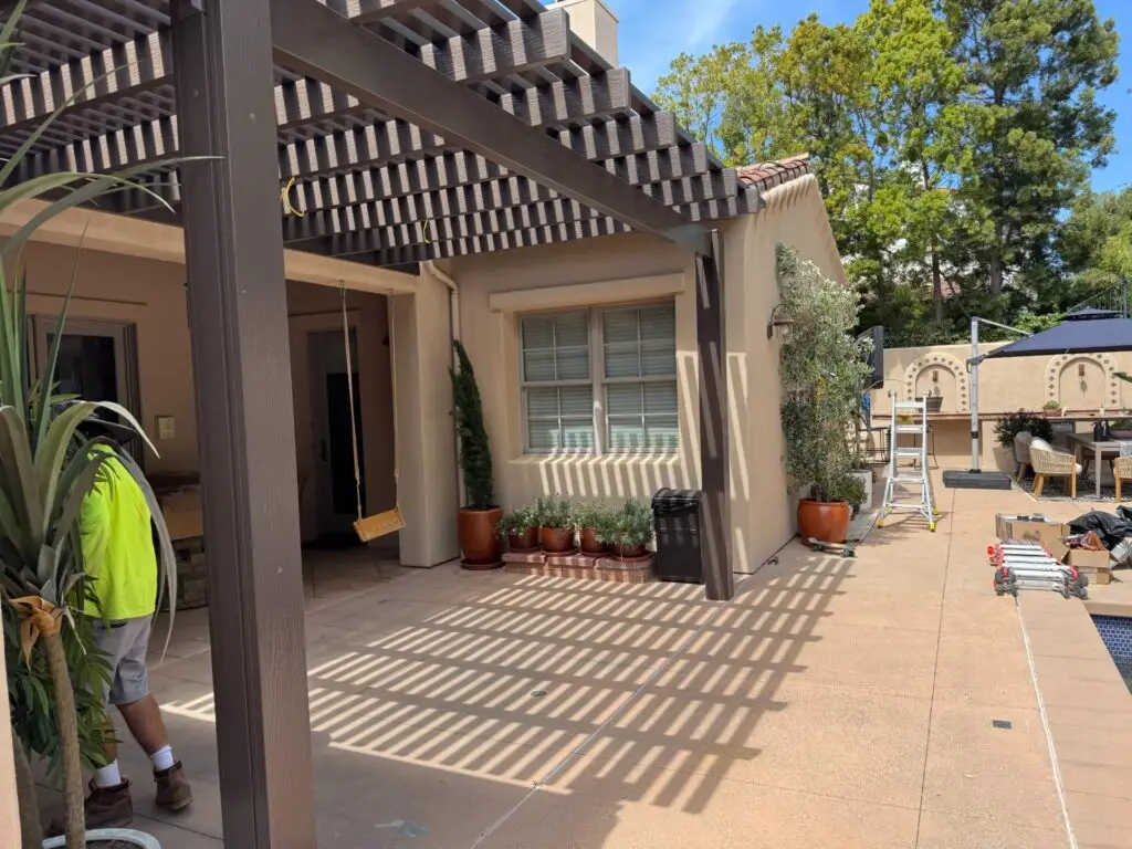 Custom Aluminum Pergola Installation in Scripps Ranch 3