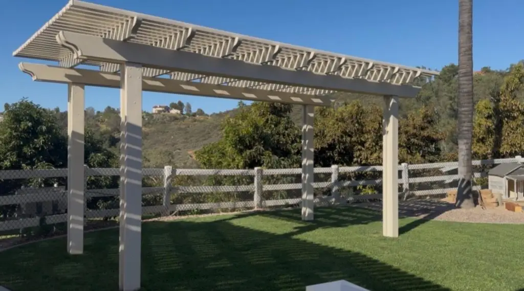 Aluminum Pergola Installation in Jamul, CA 3