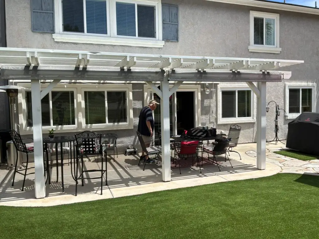 Alumawood Pergola Installation in Chula Vista, CA 5