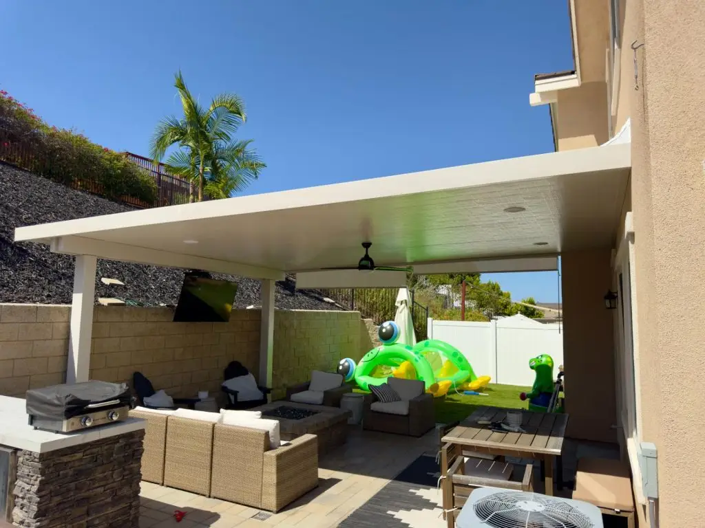 Custom Alumawood Patio Cover Installation in San Diego, CA 1