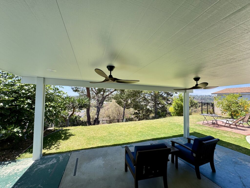Southwest Builders - finished insulated patio cover in Bay Ho, San Diego, CA