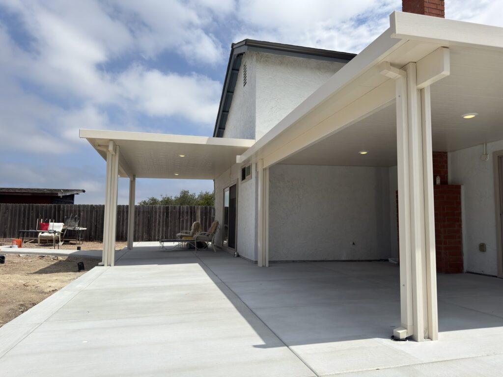 Southwest Builders - patio cover ceiling lighting installation in North Clairemont, San Diego