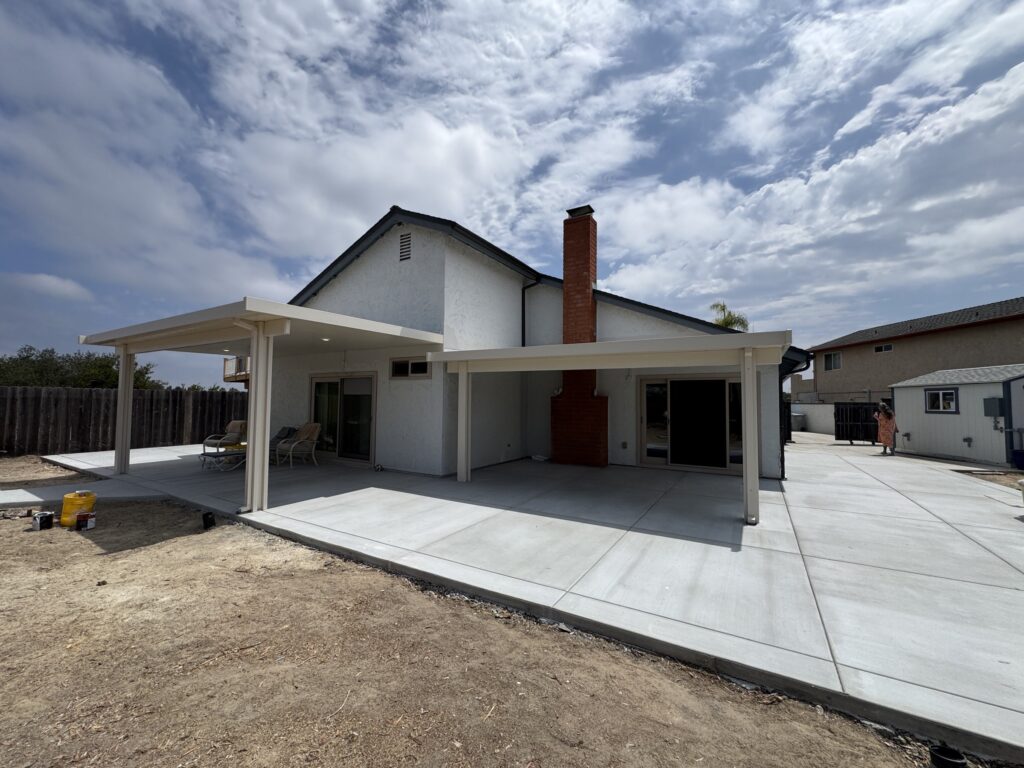 Southwest Builders - custom insulated patio cover replacing a wood cover in San Diego, CA