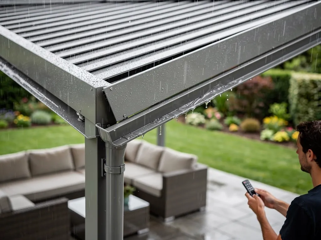 How a Waterproof Louvered Pergola Actually Works